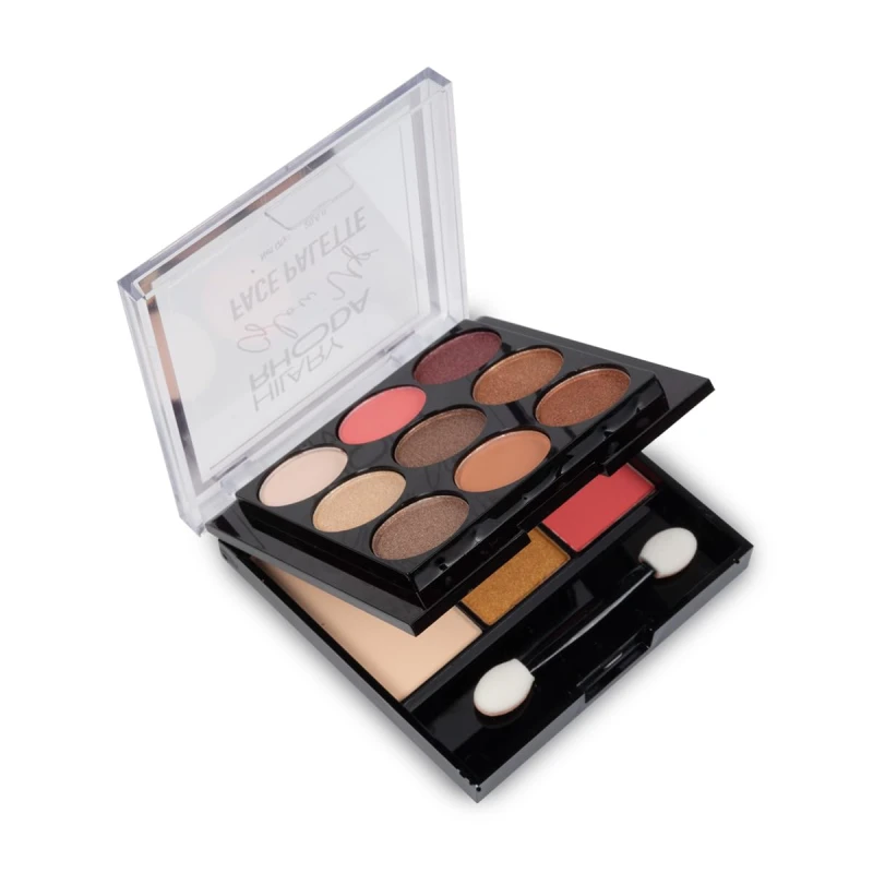 Hilary Rhoda Glow Up Face Palette | Face Palette with Blush, Highlighter, Face Powder & Eyeshadows | Highly Pigmented Face Palette | Available in 4 Variants | 20.6g (Shade 04) thumbnail 2